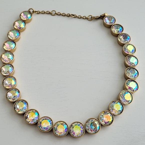 Rare J.Crew Iridescent Aurora Colors Necklace - Picture 2 of 2